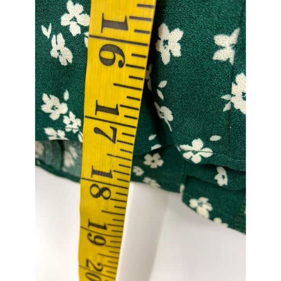 Reformation Green Nell Blouse Long Sleeve Low Neckline Size XS - Picture 7 of 9